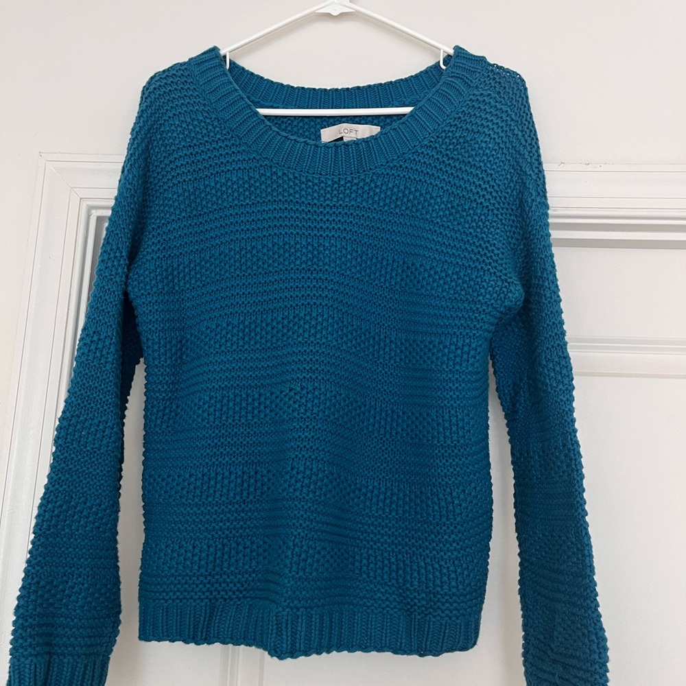 Anne Taylor LOFT Women’s Cerulean Knit Sweater X-Small